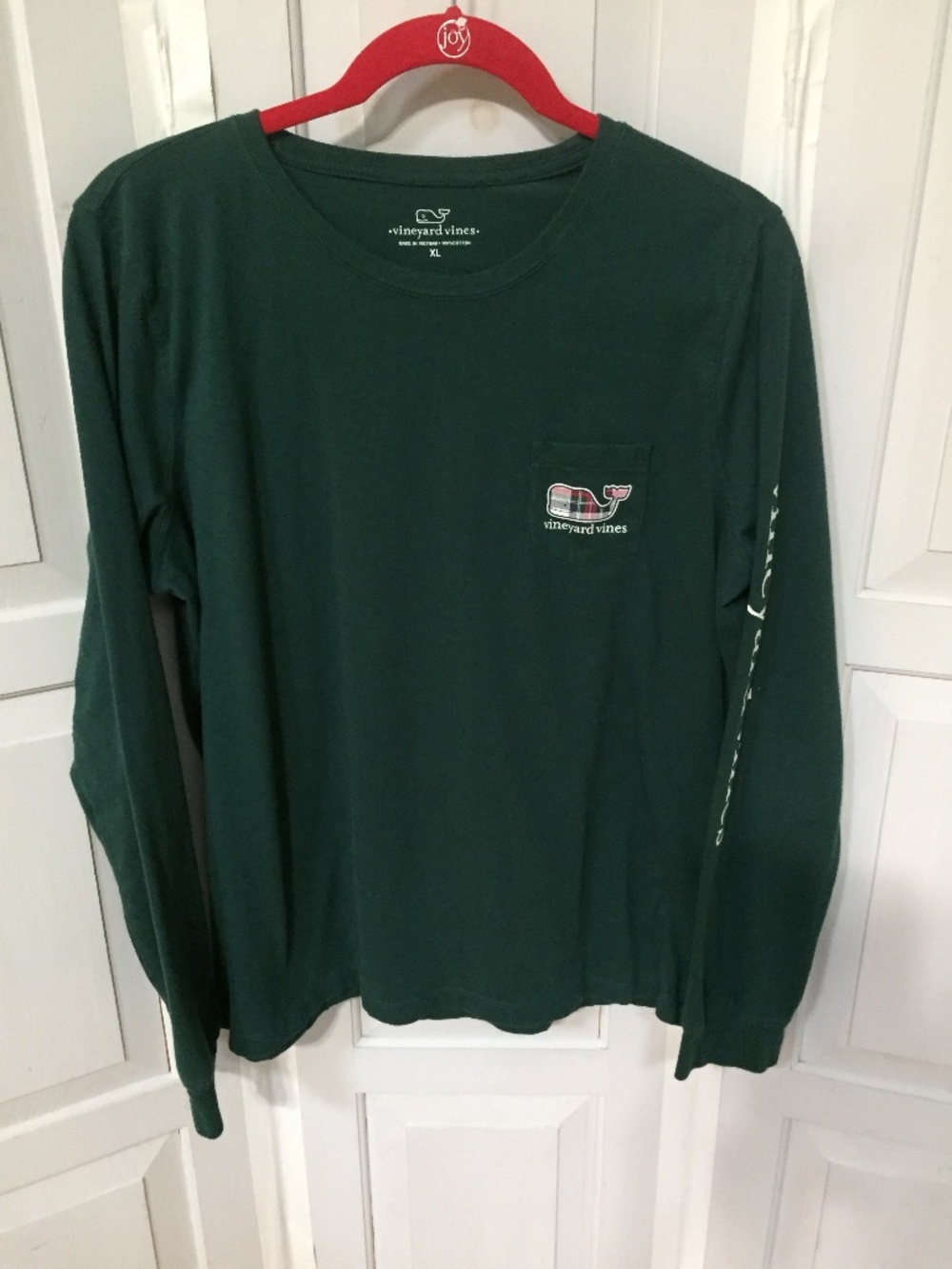 Vineyard Vines Dark Green Long Sleeve Pocket Tee